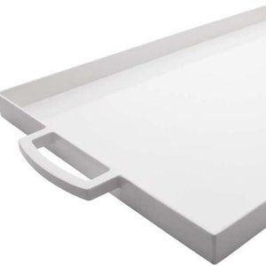 White Rectangle Melamine 19-inch Serving Tray